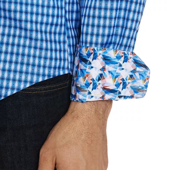 ❌SOLD❌ Conlan Classic Fit Shirt Egyptian Cotton Button Down Abstract - Picture 3 of 16